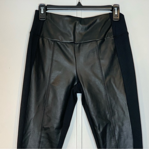 ZELLA High Waist Faux Leather Hybrid Leggings - Picture 5 of 12